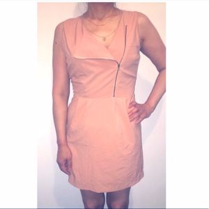 Open-Back Peach/Nude Dress